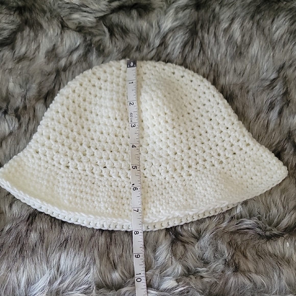 Chic Cream Crochet Bucket Hat - Picture 12 of 15